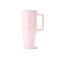 HydroJug Traveler 40oz, Insulated Tumbler with Handle & Straw, Pink Sand - color: Pink Sand, size: 40 Ounces