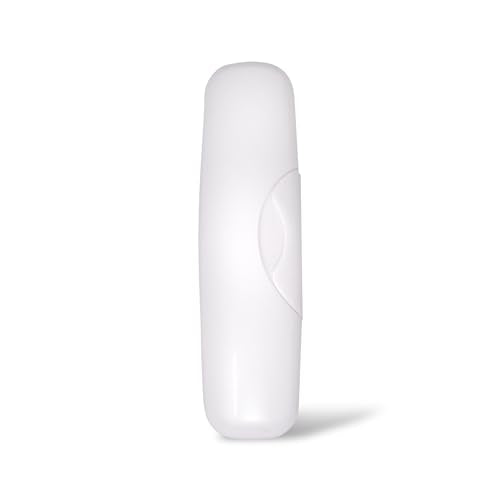RADIUS Toothbrush Travel Case for Big Brush/Original/Scuba Brushes, BPA-Free Recycled Plastic, Portable for Bathroom, School, Home, Camping - White (ONLY fits the Big Brush/Original/Flex/SCUBA) - color: White, size: 6.88H - 1.5W - 2L (in)