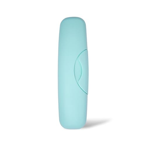 RADIUS Toothbrush Travel Case for Big Brush/Original/Scuba Brushes, BPA-Free Recycled Plastic, Portable for Bathroom, School, Home, Camping - Mint (ONLY fits the Big Brush/Original/Flex/SCUBA) - color: Mint, size: 6.88H - 1.5W - 2L (in)
