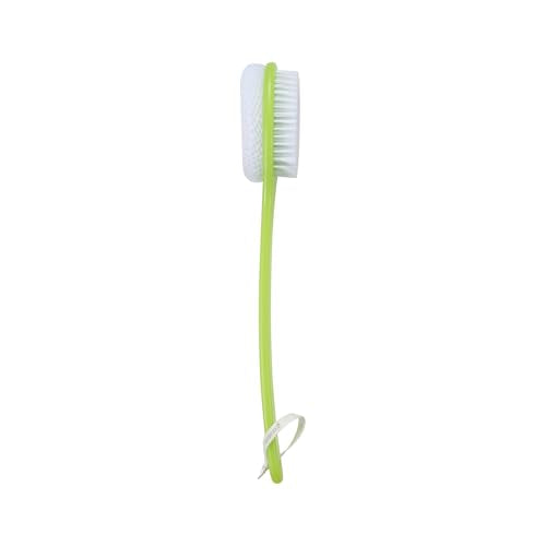 EcoTools Buff + Polish Bath Brush, Long Handle to Cleanse & Exfoliate Back & Hard-to-Reach Areas, Eco Friendly Shower Brush Removes Dead Skin, Cruelty Free Nylon Bristles, Vegan, 1 Count