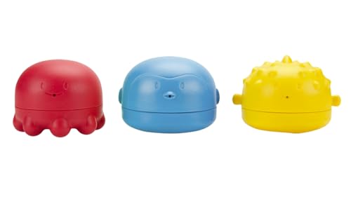 Ubbi Squeeze & Switch Silicone Bath Toys for Babies and Toddlers, Mix-and-Match Water Squirter Toys, Water Toys for Toddler Bath Playtime, Set of 3 - color: Squeeze Toys