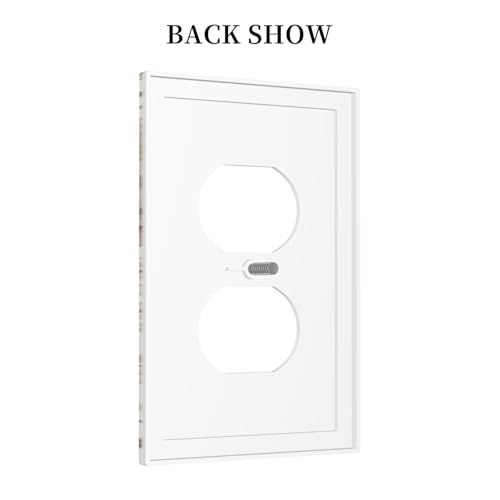 Decorative Outlet Covers Boho Floral Beige Flower And Leaf Botanical 1 Gang Duplex Light Switch Cover Plate Electrical Switch plates Wall Plates Receptacle Covers for Bathroom Bedroom Decor - color: Boho Floral Beige Flower And Leaf Botanical, size: 1 Gan