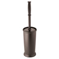 mDesign Metal Freestanding Slim Toilet Bowl Brush and Holder - color: Espresso