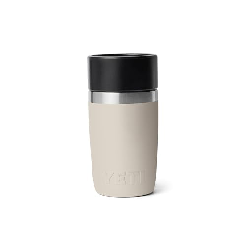 YETI Rambler 8 oz Travel Bottle, Stainless Steel, Vacuum Insulated with Leakproof Commuter Cap, Cape Taupe - color: Cape Taupe, size: 8 Ounces