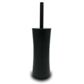 Vince Camuto Toilet Bowl Brush with Holder, Durable Bathroom Cleaning Tool, Modern Design for Easy Toilet Maintenance, Bathroom Cleaner Brush for Efficient Cleaning and Hygiene - color: Matte Black