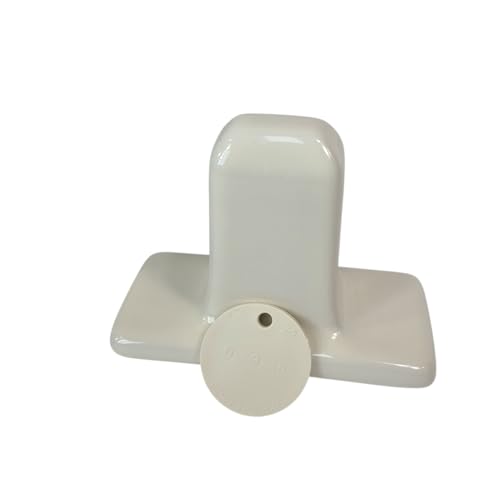 Beige Bone Almond Ceramic Tile Towel Bar Rod Rack Post Holder Porcelain Bracket Set Vintage Mid Century Modern Retro