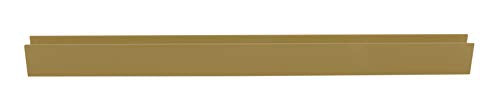 Brixwell SDCD38ABRS-CCP4 Antique Brass 3/8" Fixed Panel Shower Door Deep U-Channel - 4 inch Sample - color: Antique Brass, size: 4 Inch - Sample