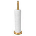 Songtec Toilet Paper Holder Stand Reserve for Bathroom, Holds 4/5 Rolls, Compact TP Roll Holder Storage, Stainless Steel (Gold) - color: Gold