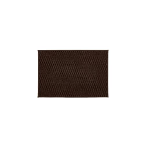 TYUU Bathroom Rugs Non Slip Washable, Super Absorbent Thin Bath Mat Quick Dry Low Pile Bathroom Rug, Brown 24"x36" - color: Brown01, size: 2' X 3' (Rectangular)