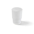 Frosted Glass Tumbler Cup, Bathroom Rinsing Cup & Drinking Glass, Fits for Toothbrush and Toothpaste Holder - color: Mattes Finish
