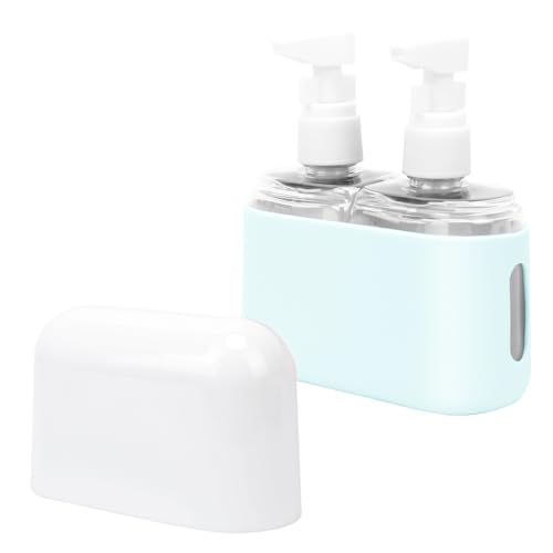 Skycase Travel Bottles - Leak Proof Refillable Tsa Approved Travel Size Toiletries, 2 in 1 Liquid Bottles Containers with Labels and Funnel Airplane Accessories Kits for Lotion Liquid (Blue) - color: Blue, size: 2 in 1