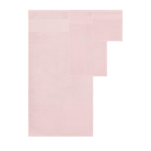 Modern Threads Air Cloud 6-Piece Towel Set - 100% Zero-Twist Cotton, 500 GSM, Quick Dry & Plush, Blush - color: Blush, size: 6 Pcs Towel Set