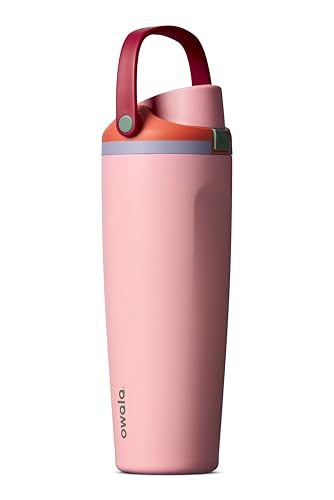 Owala FreeSip Sway Insulated Stainless Steel Water Bottle with Two-Way Spout, Built-In Straw and Bucket Handle, Made for Travel, School, and Sports, 30oz, BPA Free, Leak Proof, Sugar High - color: Sugar High, size: 30 Ounces