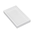 Natural Bamboo Serving Tray Platter 9.8 x 5.9 Rectangular, White - color: White, size: 9.8" x 5.9" x 1.2"