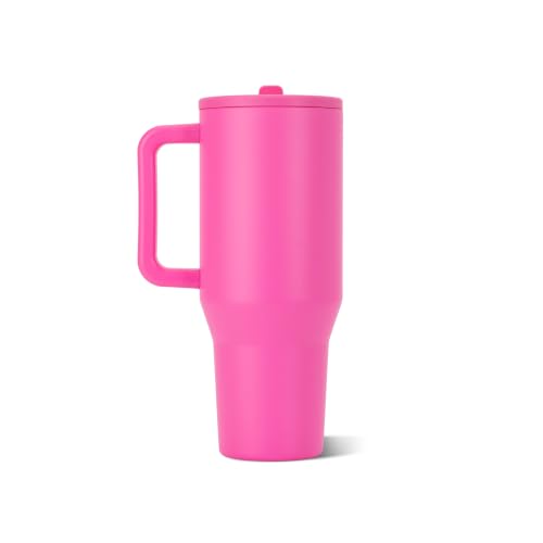 HydroJug Traveler 40oz, Insulated Tumbler with Handle & Straw, Razzle - color: Razzle, size: 40 Ounces