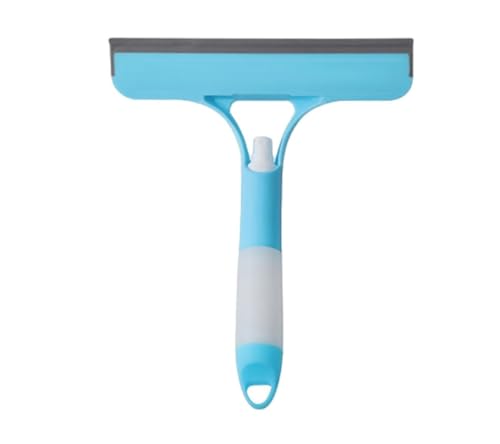 3 in 1 Spray Window Squeegee Cleaner Scraper, Window Squeegee Cleaner Tool with Spray Bottle for Shower Glass, Mirrors, Car, Home Window Cleaner Tool (Blue) - color: Blue
