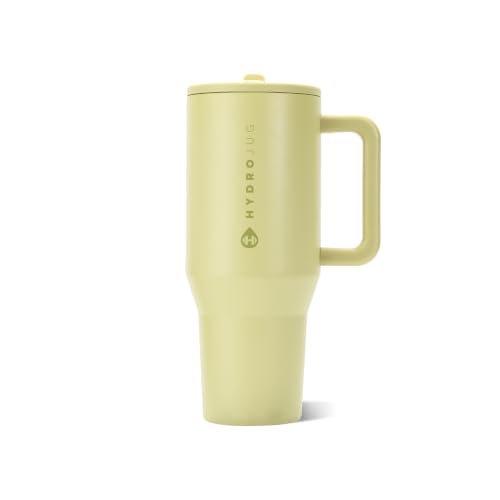 HydroJug Traveler 40oz, Insulated Tumbler with Handle & Straw, Olive - color: Olive, size: 40 Ounces