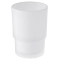 Bathroom Rinsing Cup, Angle Simple Frosted Glass Tumbler Cup, Toothbrush and Toothpaste Holder Drinking Glasses Glassware