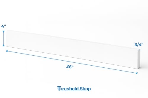 Bathroom Vanity Sink Backsplash/Sidesplash (Super White Engineered Marble, 4" x 36") - size: 4" x 36"