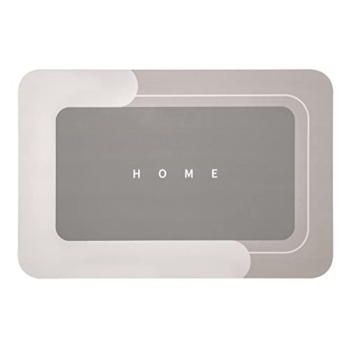 Housego Absorbent Bath Mat Magic Rug, Quick Drying Mat Magic Bath Mat Non-Slip Floor Rug Rubber Backed for Bathroom Kitchen Shower Sink, Water Absorbent (1PC, 15.7''x23.6'', Beige) - color: Beige, size: 1 Rectangular Piece (15.7" x 23.6")