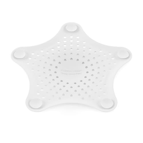 Umbra Starfish Drain Cover/Hair Catcher, White - color: White, size: 1 Count (Pack of 1)