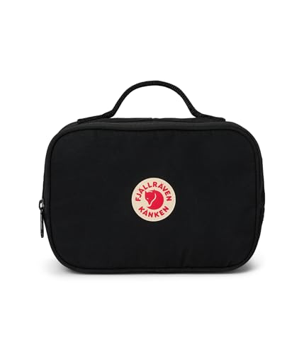 Fjällräven Kanken Toiletry Bag - Strong, Reinforced, Durable Fabric, Organized Storage - Travel - color: ['Black']