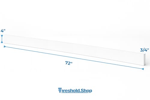 Bathroom Vanity Sink Backsplash/Sidesplash (Super White Engineered Marble, 4" x 72") - size: 4" x 72"