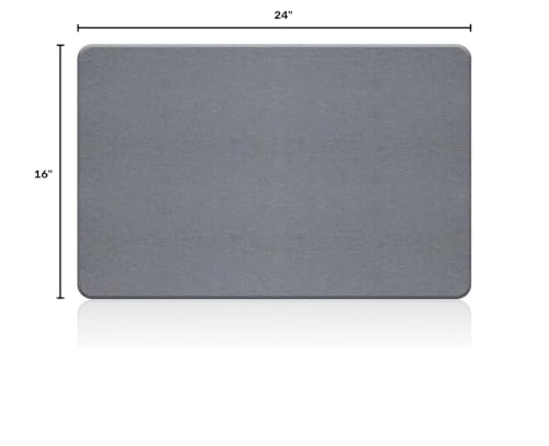 Stone Bath Mat, Diatomite Fast Drying Non Slip Stone Shower Mat, Super Absorbent for Bathroom & Kitchen, Multi-Use as Pet Mat, Easy to Clean 16"x24", Gray - color: Style 08-gray, size: 16"x24"
