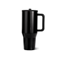 HydroJug Traveler 40oz, Insulated Tumbler with Handle & Straw, Black - color: Black, size: 40 Ounces