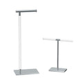 Modern Toilet Paper Holder and Vanity Towel Holder Set, Crystal Clear Acrylic/Chrome Freestanding Tissue Holder, Gatco Luxury Bathroom Housewarming Gift - color: Chrome/Acrylic