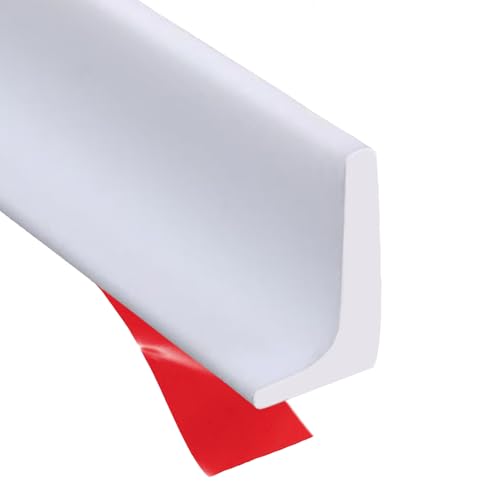Shower Threshold Water Dam Barrier, Self Adhesive Silicone Waterproof Barrier Bathroom and Kitchen Shower Water Guard for Dry and Wet Separation Caulk Seal Strip Edge Trim (78Inch, White) - color: White, style: 78Inch