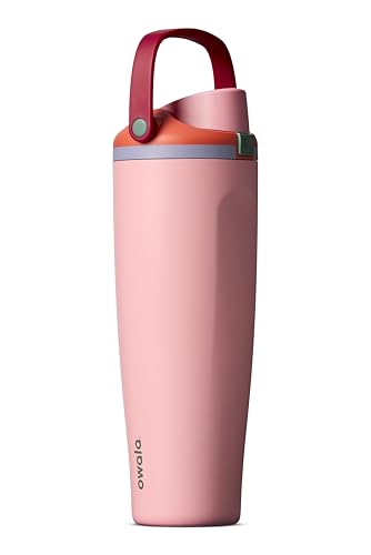 Owala FreeSip Sway Insulated Stainless Steel Water Bottle with Two-Way Spout, Built-In Straw and Bucket Handle, Made for Travel, School, and Sports, 40oz, BPA Free, Leak Proof, Sugar High - color: Sugar High, size: 40 Ounces