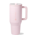 HydroJug Traveler 32oz, Insulated Tumbler with Handle & Straw, Pink Sand - color: Pink Sand, size: 32 Ounces
