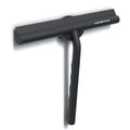 Minismus Shower Squeegee with Magnetic Hook - Silicone Window Wiper with Adhesive Wall Mounted Hanger - Shower Squeegee for Glass Doors - Rubber Squeegee - Shower Glass Cleaner (8.25 inches, Black) - color: Black
