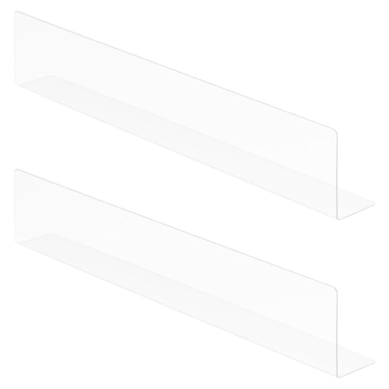 Cabilock Bathtub Splash Guard, 15.75 Inch Clear Tub Corner Water Barrier for Shower Ledges, No-Drill Splash Protector for Bathtub Edges, Bathroom Sinks and Counters
