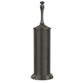 Pewter Toilet Brush and Holder，Extra Long Handled Toilet Brush for Bathroom，Stainless Steel Heavy Duty Toilet Bowl Brush,Deep Cleaning Modern Toilet Cleaner Brush -Space Saving, Covered Brush - color: Pewter