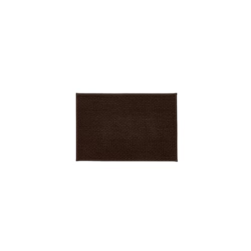 TYUU Bathroom Rugs Non Slip Washable, Super Absorbent Thin Bath Mat Small Quick Dry Low Pile Bathroom Rug, Brown 20"x30" - color: Brown01, size: 1'8" X 2'6" (Rectangular)