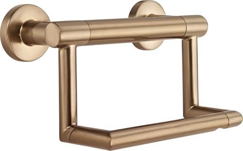 Delta Faucet 41550-CZ Contemporary Tissue Holder/Assist Bar, Champagne Bronze - color: Champagne Bronze, size: (Pack of 1)