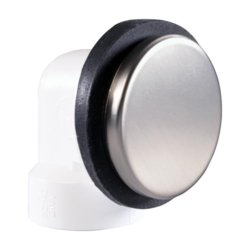 Westbrass Floating No-Hole Overflow Faceplate, Stainless Steel, D980R-20 - color: Stainless Steel, size: 1 Pack