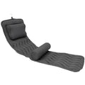 AEROiVi Full Body Bath Pillow with Adjustable Lumbar Roll Pillow Bathtub Cushion with 14 Suction Cups 3D Air Mesh Fit Any Tub Gray Bathroom Accessories - size: 50 inch gray