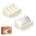 Self Draining Soap Dish Holder,Silicone Soap Dish,for Bathroom,Kitchen, Sponges，Can Extend Soap Life，Keep Soap Bars Dry and Easy Cleaning (Cream White,2-Pack) - color: Cream White,2-pack