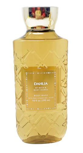 Bath & Body Works Dahlia - Duo Gift Set - Body Wash and Body Lotion With a Yamma Jamma Bar Soap., golden
