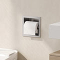 Neodrain Recessed Toilet Paper Holder, Brushed Toilet Paper Holder Built-in, Stainless Steel Recessed Tissue Paper Roll Holder, in Wall - color: Brushed, size: 6X6In