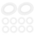 10Pcs Silicone Bathtub Drain Plug Gaskets Universal Sink Seal Rings Basin Washer Leakproof Bathroom Plumbing Accessories 1.49In