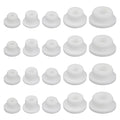 20pcs Bathtub Jet Covers, 5 Sizes Silicone Jet Tub Plugs Waterproof White Hole Cover Caps Bath Tub Inserts Reusable & Heat-Resistant
