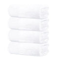 Tens Towels Pack of 4 Extra Large Bath Towels 30 x 60 Inches, 100% Cotton, Larger & Lighter Weight, Quicker to Dry, Super Soft and Absorbent, Perfect for Bathroom, White - color: White