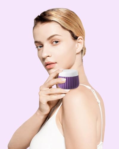 Mrsdry Travel Containers for Toiletries 4 Pack, TSA Approved Travel Size Toiletries, Travel Size Containers, With Clear Bag Leak Proof Silicone Jars, Travel Essentials Creams Jars Carrying Small Items - color: Purple, size: 3 oz
