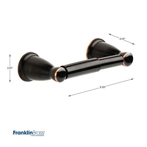 Franklin Brass 3-Piece Oil Rubbed Bronze Bathroom Set Towel Rack, Ring, Toilet Paper Holder| Kinla Bath Accessories - color: Oil Rubbed Bronze, style: 3-Piece Bath Accessory Set