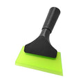 FOSHIO Small Squeegee with 5 Inch Green Rubber Blade Mini Wiper Window Tinting Tools for Mirror Glass Window Cleaner with Non-Slip Handle - color: Green