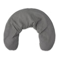 Bucky Linen Hot & Cold Neck Pillow, Natural Buckwheat Filling, Gray, 25x6.5-inch - color: Gray